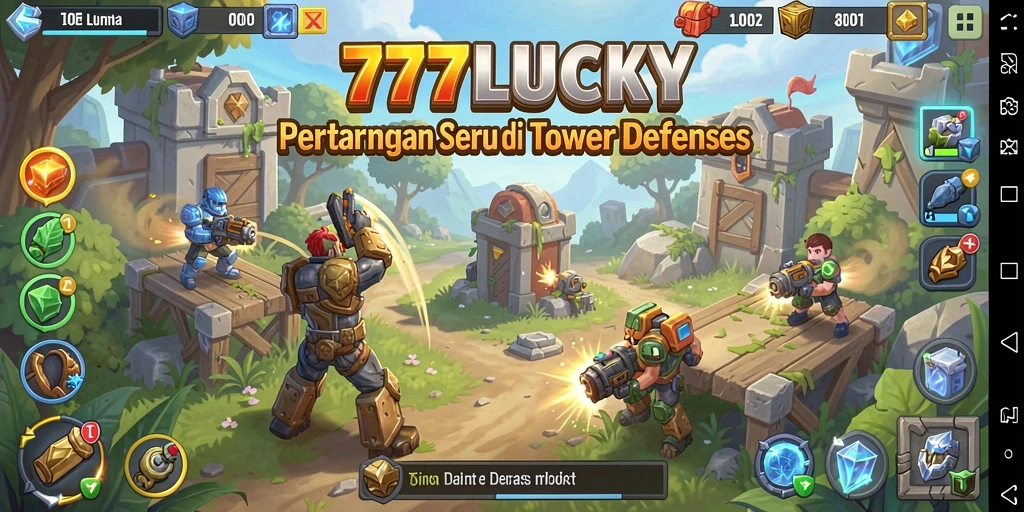 Gameplay seru Tower Defense di 777LUCKY dengan berbagai strategi.