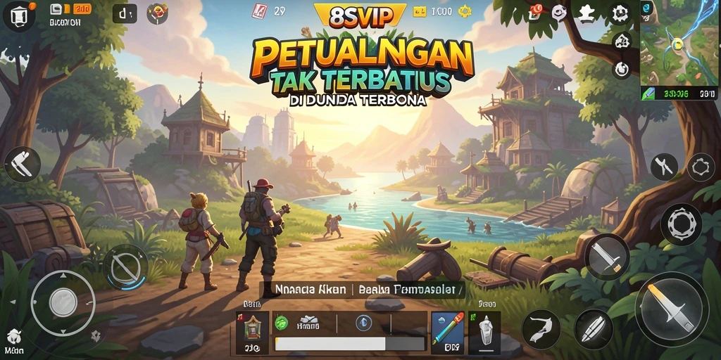Menampilkan aksi petualangan di dunia terbuka 8SVIP.