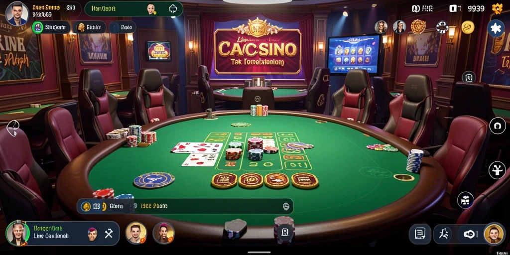 Tampilan permainan Live Casino yang menarik dan mendebarkan di 9939.