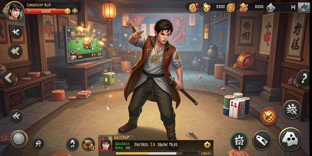 Tangkapan layar gameplay QiuQiu yang seru dan menantang.