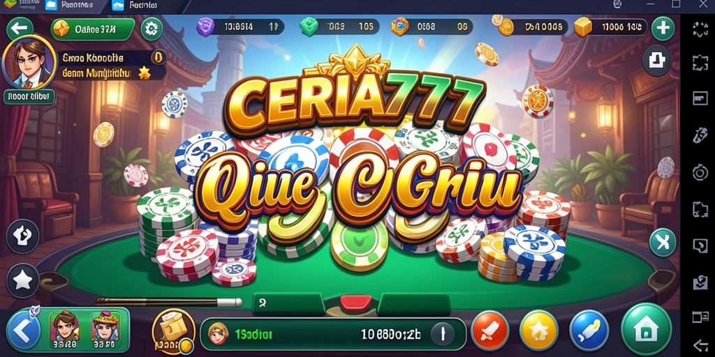 Tampilan gameplay seru di CERIA777 saat bermain QiuQiu.