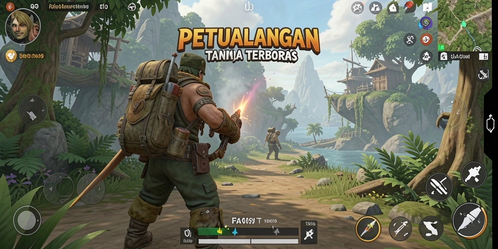Tangkapan layar FA99 menampilkan dunia terbuka yang luas dan eksploratif.