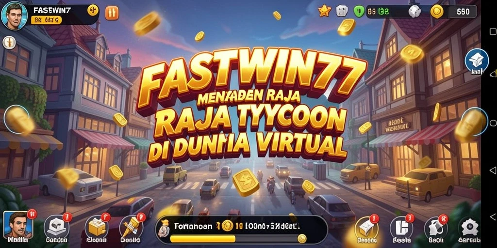 Screenshot menunjukkan gameplay seru dalam membangun bisnis Tycoon.