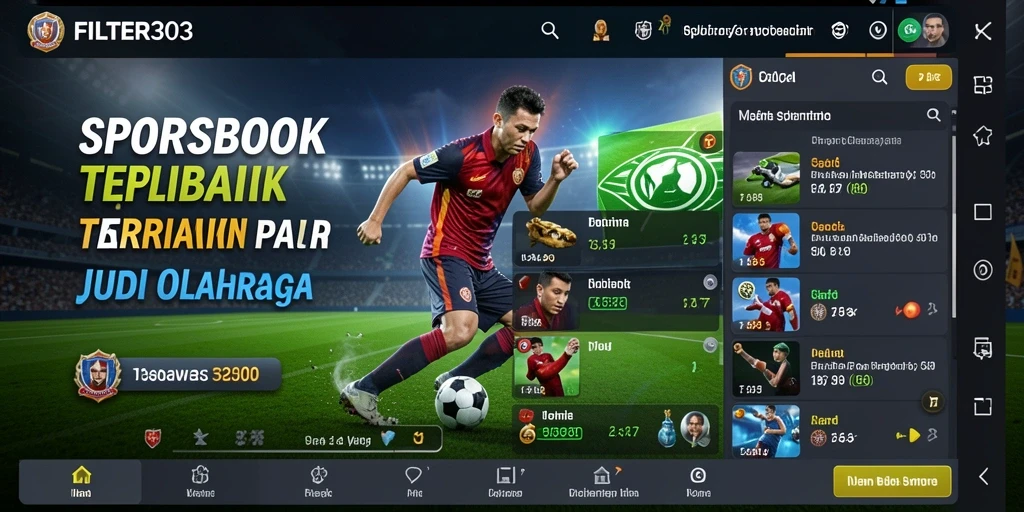 Tampilan screenshot FILTER303 saat bermain taruhan olahraga secara langsung.