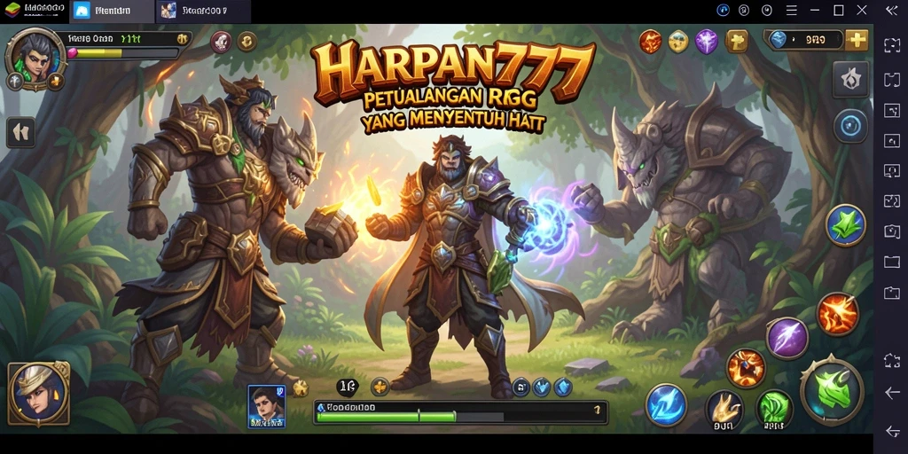 Gameplay RPG seru di dunia fantasi HARAPAN777.