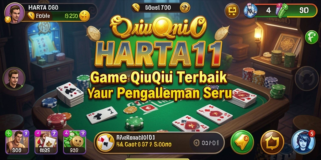 Tampilan gameplay QiuQiu HARTA11 yang seru dan menarik.