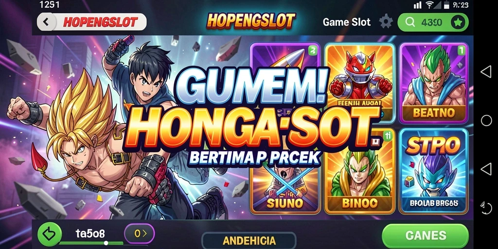 Tampilan gameplay <strong>HOPENGSLOT</strong> dengan karakter Anime yang menawan.