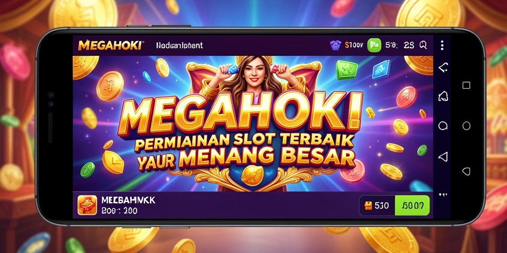 Tampilan menarik dari gameplay MEGAHOKI dengan slot yang penuh warna.