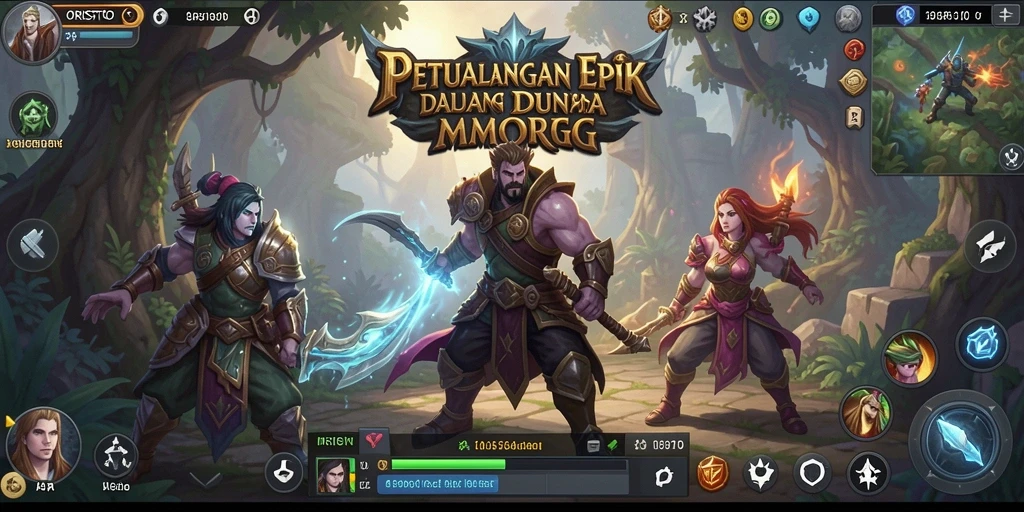 Tampilan gameplay menakjubkan dunia MMORPG ORISTOTO.