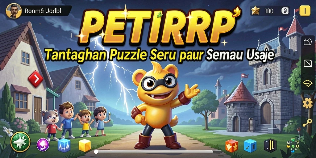 Gameplay PETIRRP menunjukkan serunya menyelesaikan puzzle.