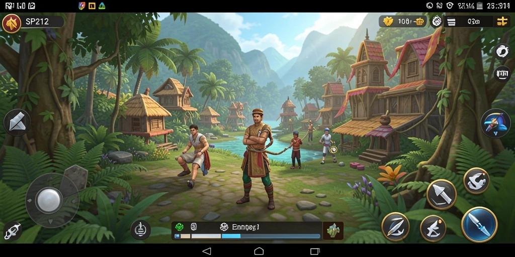 Tampilan utama gameplay SP212 dengan karakter dan lingkungan yang interaktif.